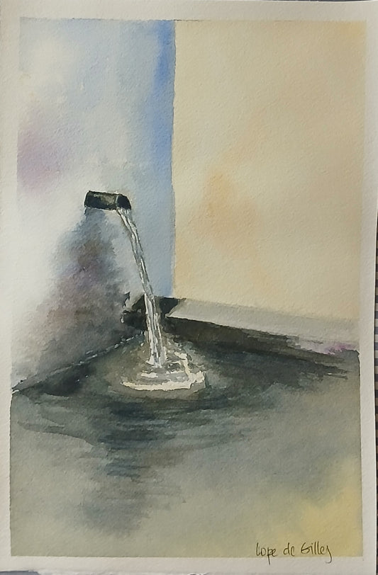 Caño de la fuente, obra original