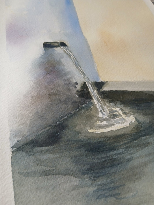Caño de la fuente, obra original